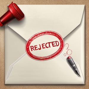 An image of a rejected letter